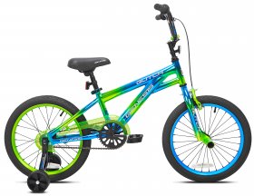 Genesis 18" Glitch Boy's BMX Bike, Blue/Green