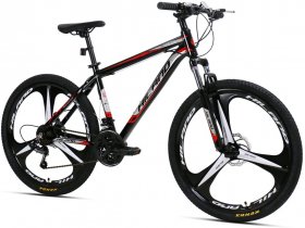 Hiland 26 Inch Mountain Bike Aluminum with , Black-Red