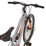 Hiland 26 Inch Mountain Bike MTB Bicycle Full-Suspension 21 Speeds Drivetrain with Disc-Brake Orange