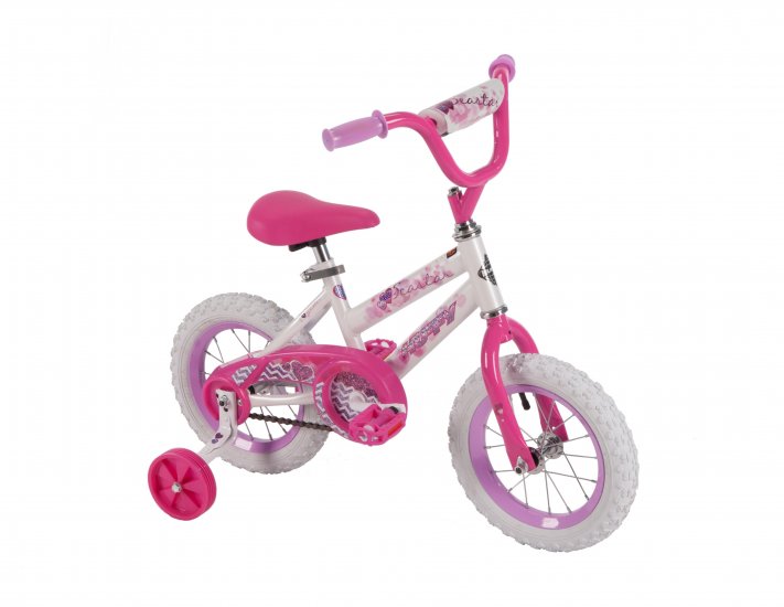 Huffy 12\" Sea Star Girls\' Bike, White/Pink