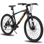 Hiland 26 Inch Mountain Bike Shimano 21Speed MTB Bicycle with Suspension Fork,Orange