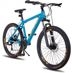 Hiland 26 Inch Mountain Bike for Men with 19.5 Inch Aluminum Blue