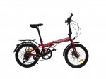 Origami Eagle 8-speed folding bicycle in Red