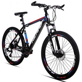Hiland 26 Inch Mountain Bike for Men with 19.5 Inch Aluminum Black