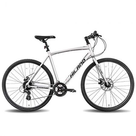 Hiland Road City Bike Urban City Commuter Bicycle for Men 700C Wheels with Single-Speed