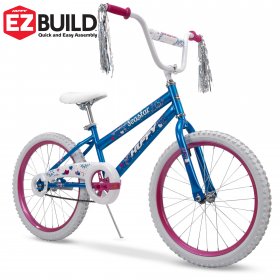 Huffy EZ Build Sea Star Girls' Bike, 20-Inch, Pink and Blue