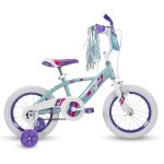 Huffy Glimmer 12" Age 3-5 Kids Bike Bicycle with Training Wheels, Sea Crystal