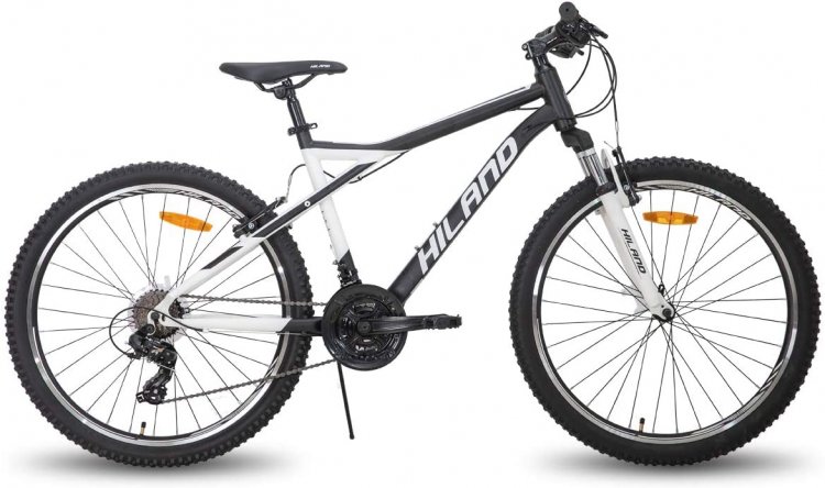 Hiland 26 Inch Mountain Bike 21Speed for Adult with Suspension Fork 18\'\'