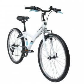 Decathlon - Btwin Hybrid Bike 100, 24", White, Kids