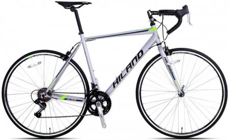 Hiland 700c Road Bike, Steel City Commuter Bicycle with 14 Speeds Drivetrain 2 Colors