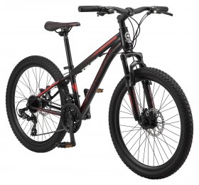 Schwinn Sidewinder Mountain Bike, 24-inch wheels, black, teen boys, girls