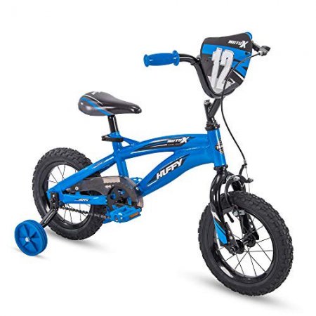 Huffy Kid Bike, Moto X, Quick Connect, Gloss Blue, 12"