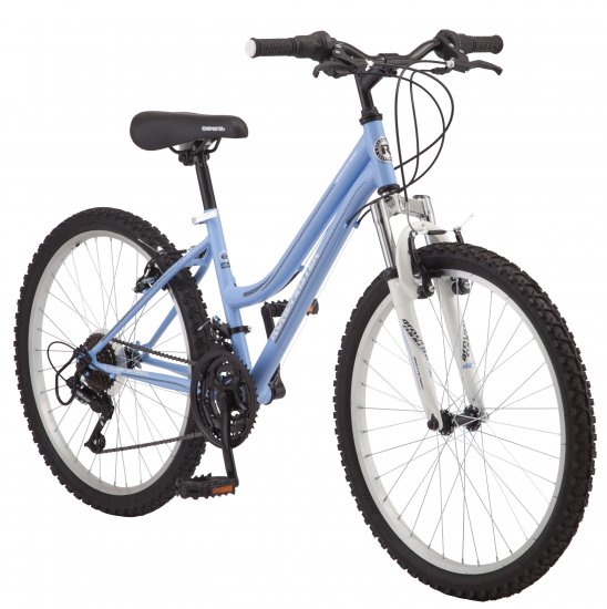 Roadmaster 24\" Granite Peak Girls Mountain Bike, Light Blue