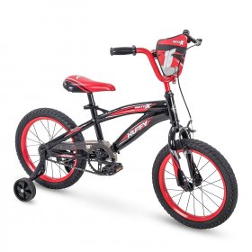 Huffy Moto X 16 Inch Age 4-6 Kids Bike Bicycle with Training Wheels,Red