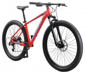 Schwinn Axum DP Mountain Bike with mechanical seat post, Large 19 inch mens style frame, red