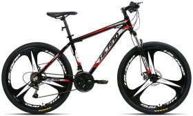 Hiland 26 Inch Mountain Bike Aluminum with , Black-Red