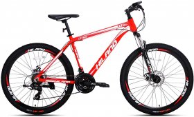 Hiland 26'' Aluminum Mountain Bike 24 Speeds,19.5" Frame Size, Large, Red
