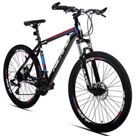 Hiland 26 Inch Mountain Bike for Men with 16.5 Inch Aluminum Black