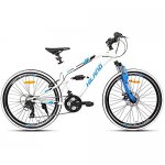 Hiland 26 Inch Mountain Bike MTB Bicycle Full-Suspension 21 Speeds Drivetrain with Disc-Brake