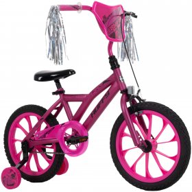 Huffy 16" Flashfire Girls' Bike for Kids, Purple