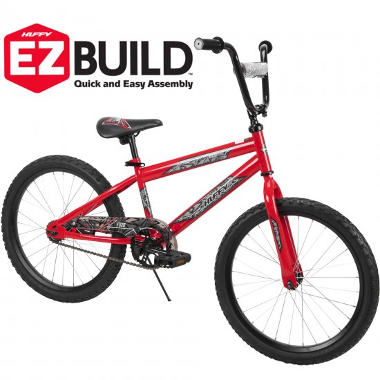 Huffy \'Rock-It\' BMX Bike, 20\", EZ Build Bicycle, Red