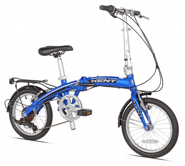 Kent 16\" CRZ Aluminum Folding Commuter Bike, Blue