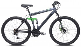 Genesis 26" V2100 Men's Dual Suspension Mountain Bike, Slate Gray
