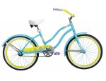 Huffy 20" Good Vibrations Girls' Cruiser Bike, Blue and Yellow