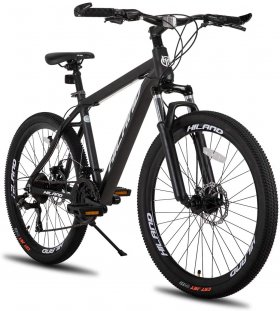 Hiland 26'' Aluminum Mountain Bike 24 Speeds,19.5" Frame Size, Large, Gray