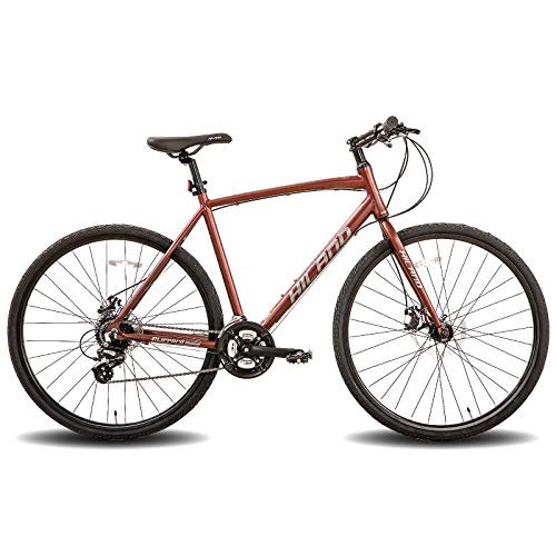 Hiland Road Hybrid Bike Urban City Commuter Bicycle with Disc Brake for